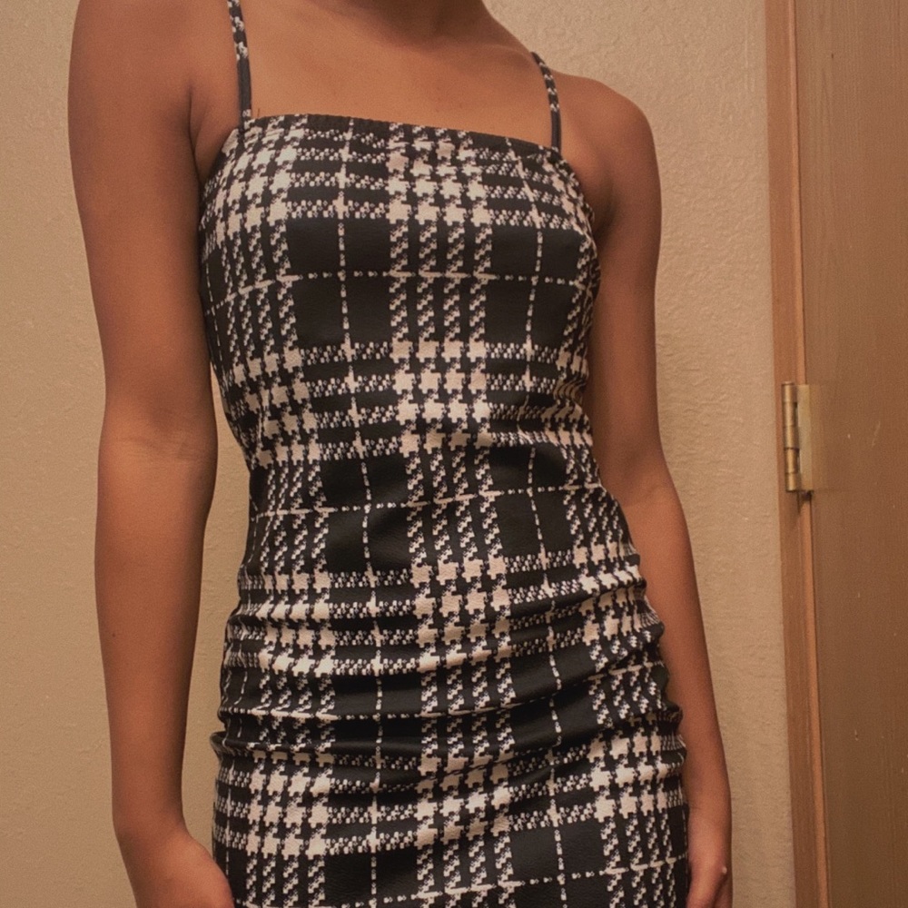 Plaid Short Dress